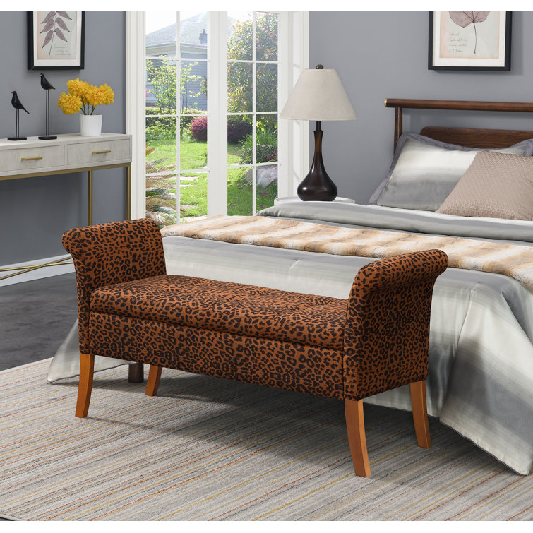 Bungalow Rose Fachanan Upholstered Flip Top Storage Bench & Reviews Wayfair